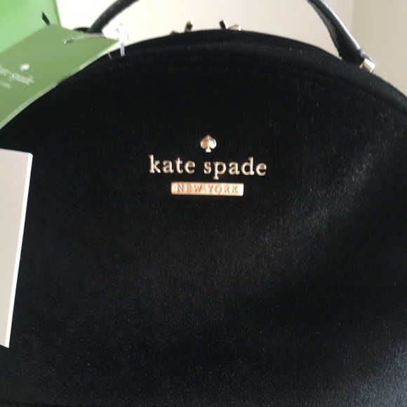kate spade Bags New Kate Spade Black Velvet Mini Backpack Poshmark